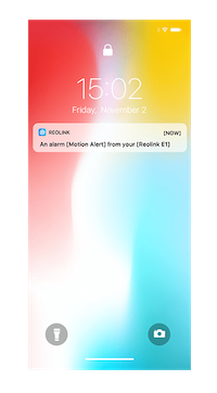 Notificare trimisa de camera de supraveghere pe telefonul mobil